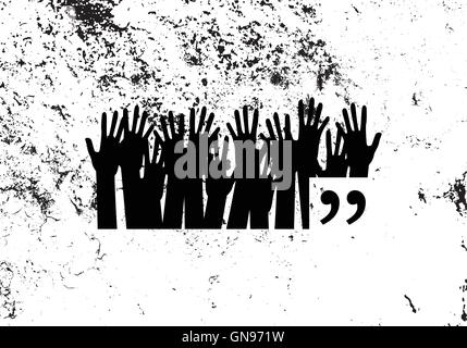 Quote text bubble. Commas, note, message and comment. Quote element design. Quote citation. Quote template. Design element simil Stock Vector