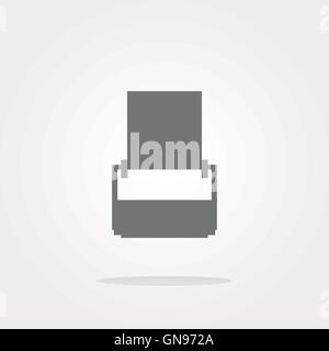 vector printer glossy icon buttons for web Stock Vector