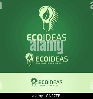 Ecology Ideas Logotype Stock Vector