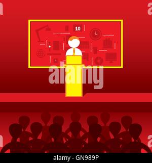 business conference ,project discuss with team member concept design Stock Vector