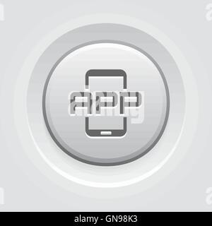 Mobile Application Icon Stock Vector