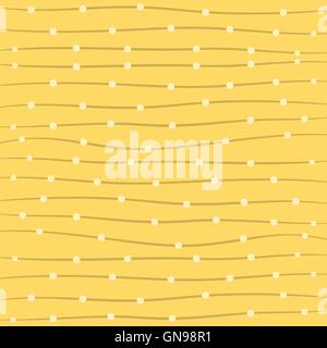 creative wave stripe and dot pattern in blue background vector Stock Vector