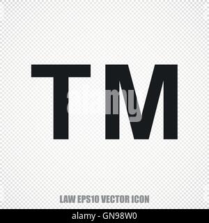 Law vector Trademark icon. Modern flat design. Stock Vector