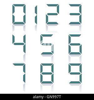 A set of numbers, vector illustration. Stock Vector