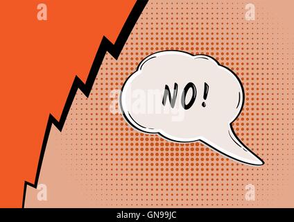 NO comic bubble Stock Vector