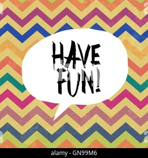 Have fun! Colorful aged chevron pattern. Grunge layers can be ea Stock Vector