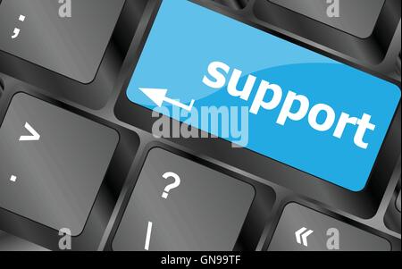 keyboard key with support button. Keyboard keys icon button vector Stock Vector