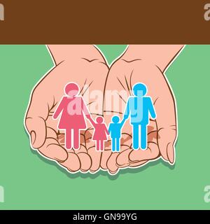happy family icon design Stock Vector