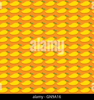 mango fruit pattern Stock Vector