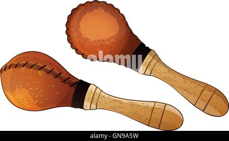 Maracas Vector Illustration Stock Vector
