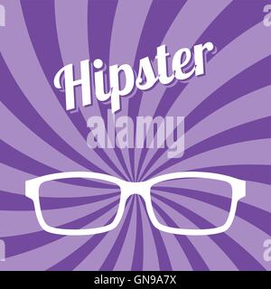 hipster glasses art Stock Vector