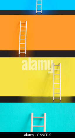 Ladders Of Success Stock Photo