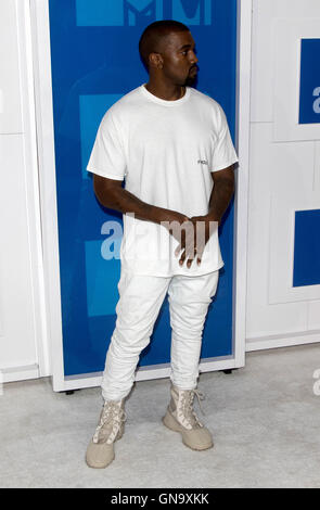 New York, Us. 29th Aug, 2016. Rapper Kanye West attends the MTV Video Music Awards, VMAs, at Madison Square Garden in New York City, USA, on 28 August 2016. Photo: Hubert Boesl - NO WIRE SERVICE -/dpa/Alamy Live News Stock Photo