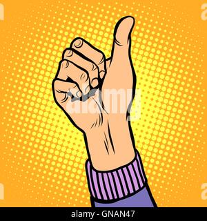 Thumb up gesture like Stock Vector