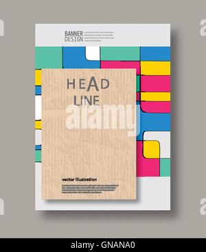 Set of abstract design templates. Stock Vector