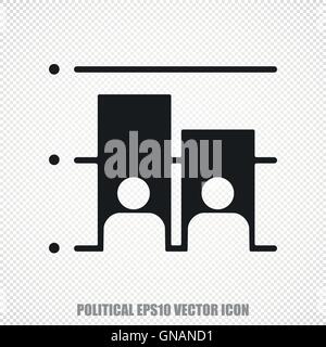 Political vector Election icon. Modern flat design. Stock Vector
