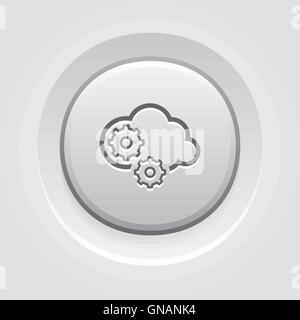 Cloud Processing Icon Stock Vector