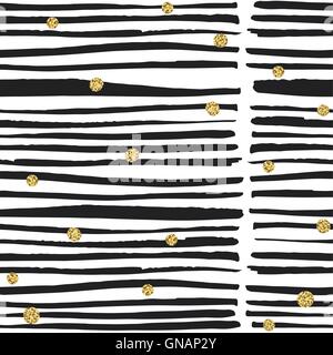 Abstract Calligraphy Lines Seamless Pattern on White Background Stock Vector