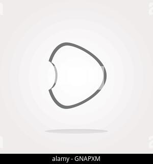 vector speech cloud or stickers on web icon button isolated on white Stock Vector