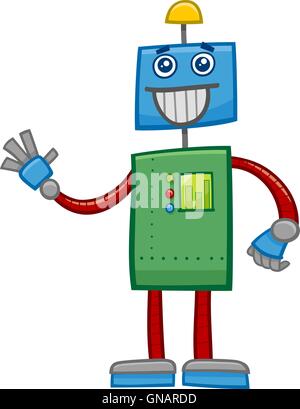robot fantasy character Stock Vector