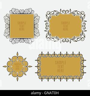 creative vintage sticker or label design vector Stock Vector