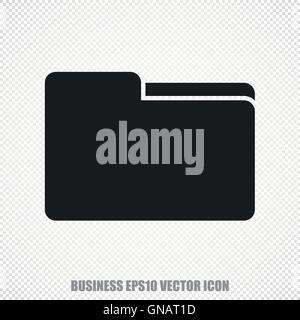 Finance vector Folder icon. Modern flat design. Stock Vector