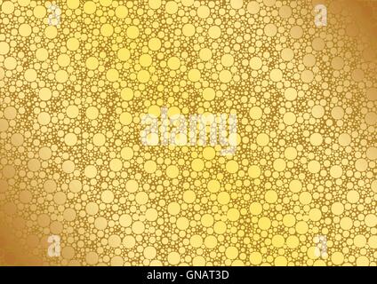 Gold Dotted Background Stock Vector