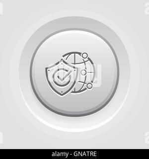 Global Protection Icon Stock Vector