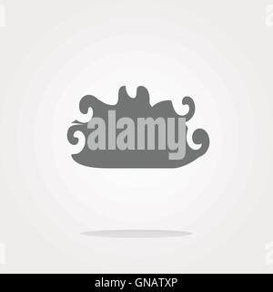 Cloud Icon Vector. Cloud Icon Object. Cloud Icon Picture. Cloud Icon Image. Cloud Icon Graphic. Cloud Icon Art. Cloud Icon Drawi Stock Vector