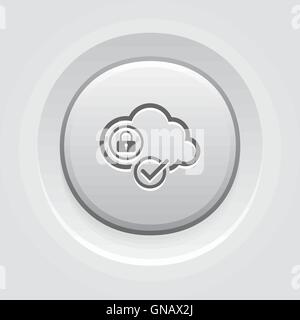 Cloud Security Icon Stock Vector