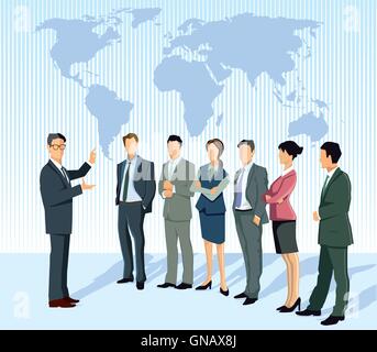 Consulting and lecturing, strategy Stock Vector