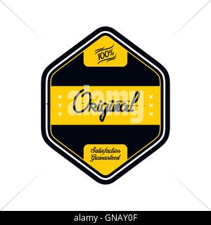 vintage quality badge theme Stock Vector