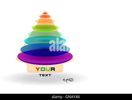 Multicolor abstract logo. Stock Vector