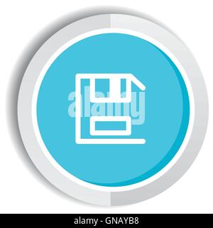 save icon button Stock Vector