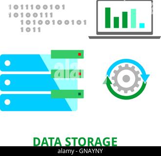 vector - data storage Stock Vector