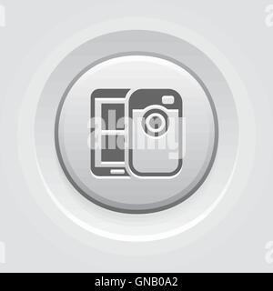 Mobile Photo Blogging Icon Stock Vector