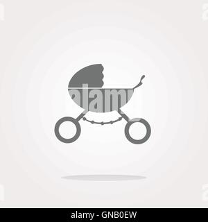 vector stroller icon in mode web icon. Web Icon Art. Graphic Icon Drawing Stock Vector