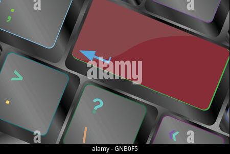 vector blank keyboard key vector keyboard key. keyboard button. Vector illustration Stock Vector