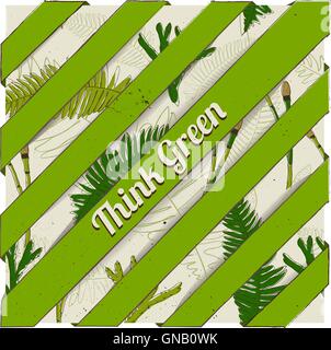 Eco friendly poster. Stock Vector