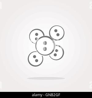 vector abstract icon on glossy web button. Web Icon Art. Graphic Icon Drawing Stock Vector