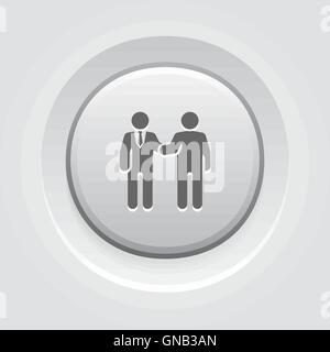 Handshake Icon. Business Concept. Stock Vector