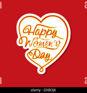 happy womens day greeting design vector Stock Vector