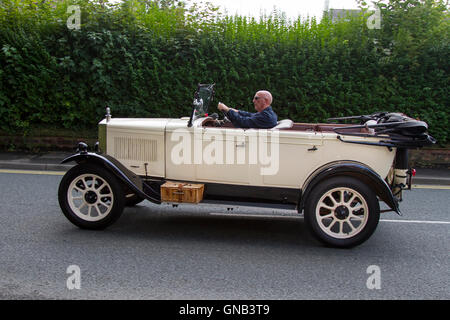 Morris Cowley at Ormskirk MotorFest with, historics, vintage classics collectible cars in the historic town centre, in Lancashire, UK Stock Photo