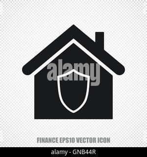 Finance vector Home icon. Modern flat design. Stock Vector