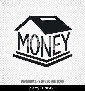 Banking vector Money Box icon. Modern flat design. Stock Vector