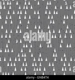Geometric retro seamless pattern. Stock Vector