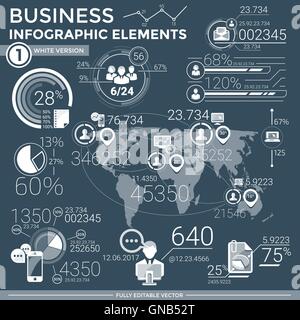 Business Infographic Elements Stock Vector