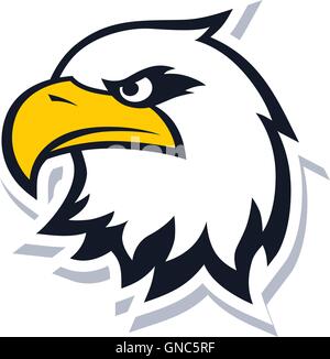 bold eagle template Stock Vector