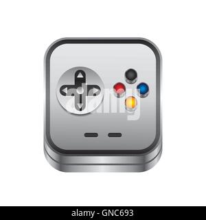 game console button Stock Vector
