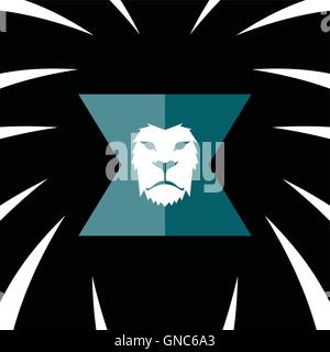 lion head template Stock Vector